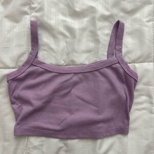 SHEIN lilac crop tank XXS